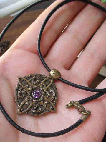 Amulet of Mara pendant / Twosided skyrim pendant / The Elder Scrolls Necklace / Skyrim cosplay Necklace $74.75