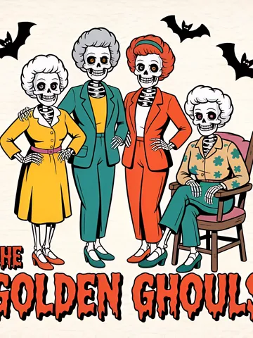 The Golden Ghouls Girls Halloween Png