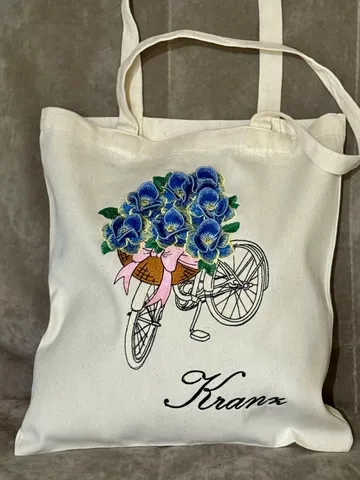 Machine Embroidery Design Bicycle in Provence style $9.24