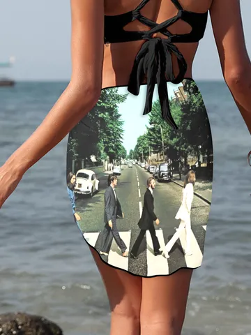 The Beatles Abbey Road Beach Sarong Wrap $29.97