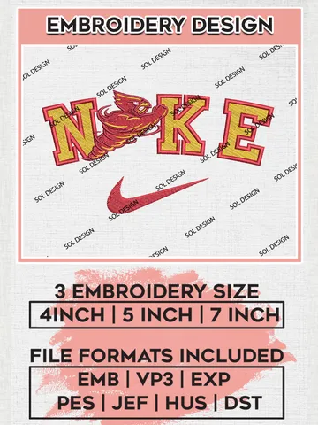 Nike Iowa State Cyclones Machine Embroidery Design, NCAA Iowa State Cyclones Embroidery Design Design files, NCAA Embroidery Designs, NCAA Machine Embroidery Designs, Digital Download $6.99