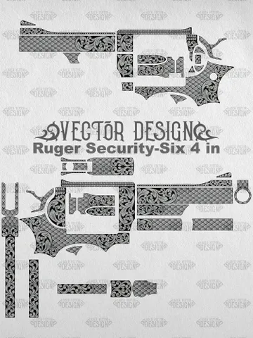 VECTOR DESIGN Ruger Security-Six 4 in Scrollwork and scales $100.00