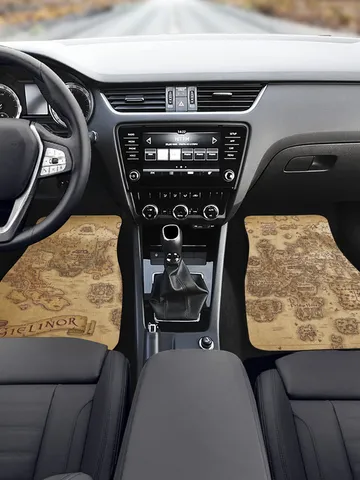 OSRS map of Gielinor Front Car Floor Mats Set of 2 $69.97