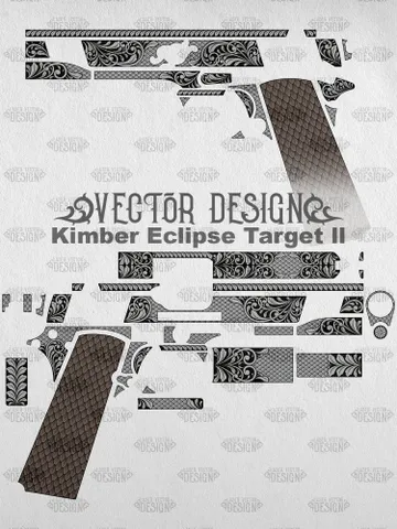VECTOR DESIGN Kimber Eclipse Target ll Scrolls and scale $100.00