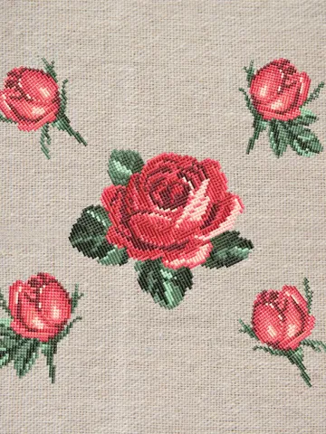 Roses cross-stitch set patterns machine embroidery designs digital embroidery pattern clothing décor embroidery motif flower embroidery $10.39