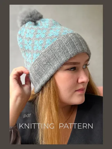Knitting hat pattern/ Digital download $3.00