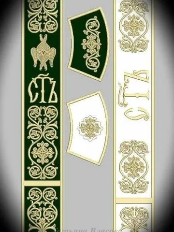 "Deacon's Robe" set of designs for machine embroidery $28.00