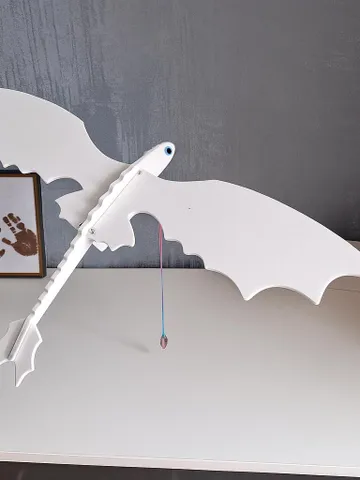 Balancing Wooden Flying Dragon Toy – Handmade Fantasy Creature for Kids Room Decor | Whimsical Gift Idea for Imaginative Play