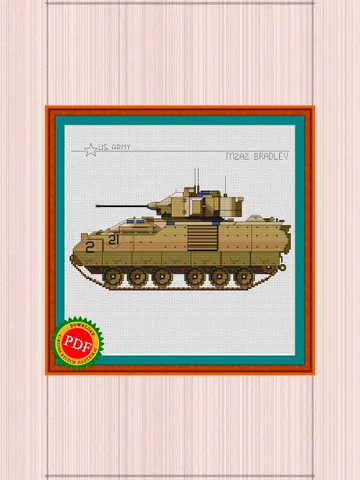Bradley IFV Cross Stitch Pattern | M2 Bradley Chart $5.00