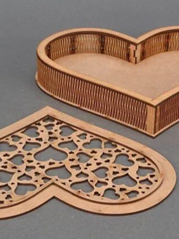 Digital Template Cnc Router Files Cnc Gift Box Files for Wood Laser Cut Pattern $7.50