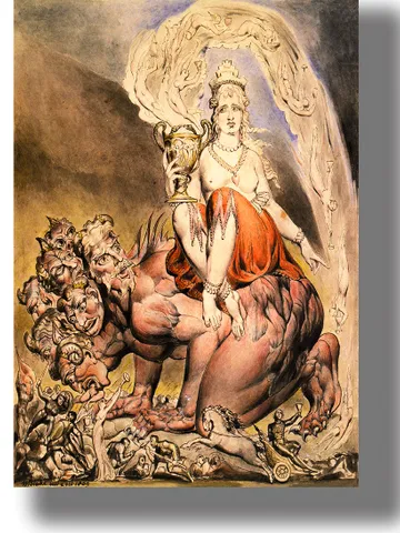 The whore of Babylon. William Blake artwork. $21.00