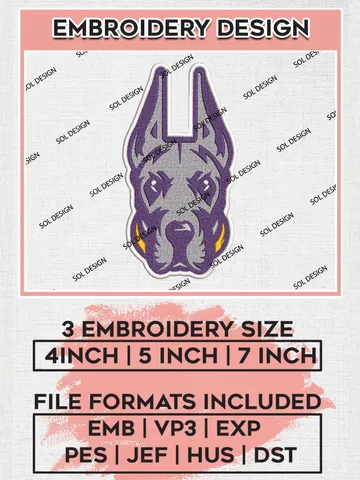 UAlbany Great Danes Embroidery Designs, NCAA Logo Embroidery Files, NCAA UAlbany Great Danes Logo, NCAA Embroidery Designs, Machine Embroidery Designs, Digital Download $6.99