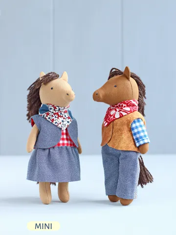 PDF Mini Horse Stuffed Animal Sewing Pattern