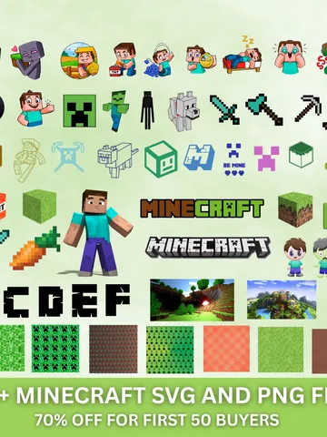 300+ Mine Svg Png Bundle, Gaming Mine Svg, Gift for Gamer, Mine Game Png, Video Game Svg, Gift for Him Png, Gaming Svg, Sublimation Designs $2.00