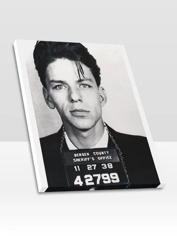 SINATRA Mugshot Frame Canvas Print, Wall Art Home Decor $24.00