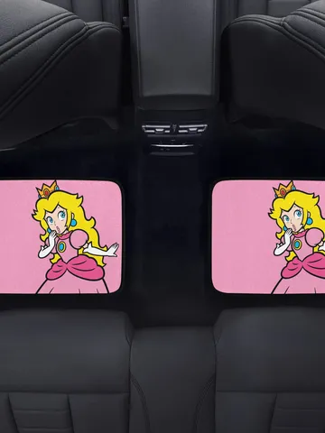 Princess Peach Back Car Floor Mats Set of 2 $54.00