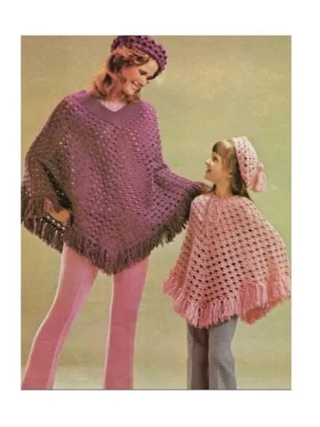 Poncho crochet pattern , women poncho crochet, kids crochet poncho pdf $6.68