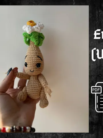 PDF Crochet Narcissus Doll Pattern, Amigurumi Flower, Cute Plant Doll, Flower doll, Amigurumi Doll Pattern, Flower Toy, Spring Crochet $7.90
