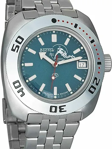 Vostok Amphibia 710059 Watch Scuba Dude Diver Automatic Blue $189.00