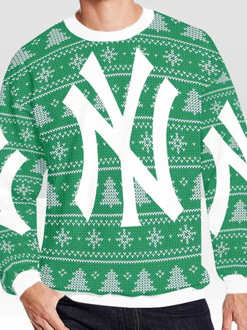 New York Yankees Ugly Christmas Sweater, Christmas Sweatshirt $60.00