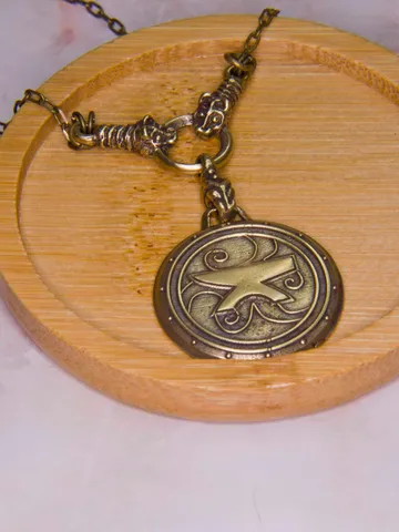 Amulet of Zenithar / The elder Scrolls jewelry / Skyrim, oblivion, morrowind cosplay / Handmade amulet /Geek Gif $69.00