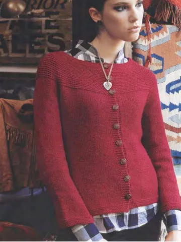 Cardigan jacket knitting pattern women easy simple Pattern classic Aran 10 ply Worsted knitting pattern $6.68