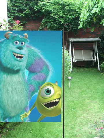 Monsters Inc Garden Flag (Two Sides Printing, without Flagpole) $24.97