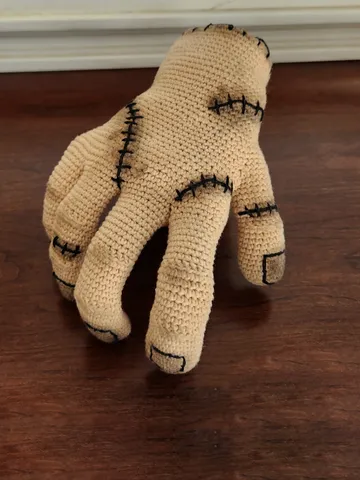 Crochet Pattern - Poseable THING Hand Amigurumi | Wednesday Series | Halloween Cosplay & Decor $4.00