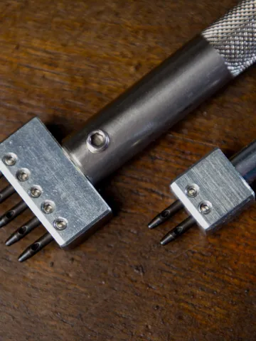 Leather Hole Stitching Punch 5mm for Leathercraft Hand Sewing Leather Working Tool