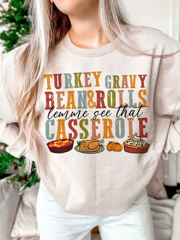 Turkey Gravy Beans And Rolls Let Me See That Casserole Png, Turkey Gravy Png, Turkey Gravy Casserole Png, Thanksgiving Png, Turkey Day Png $3.90