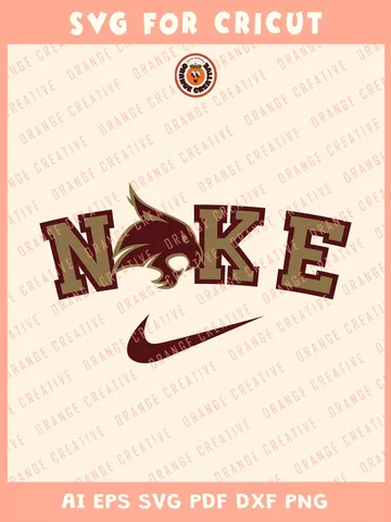 Ni.kee Texas State Bobcats Svg, NCAA College Football Team Svg, NCAA Texas State  Team SVG for cricut, NCAA Team Shirt For Fan, Svg Files for Cricut, Png, Dxf, Digital Download