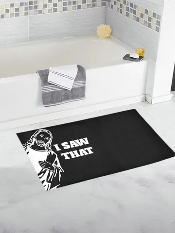 I saw That Jesus Bath Mat, Bath Rug $45.00