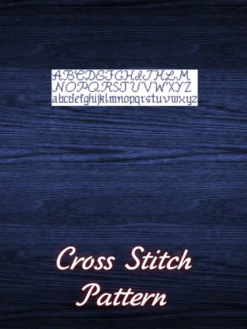 Vintage Cross Stitch Pattern Alphabet Counted Digital Download PDF $4.50