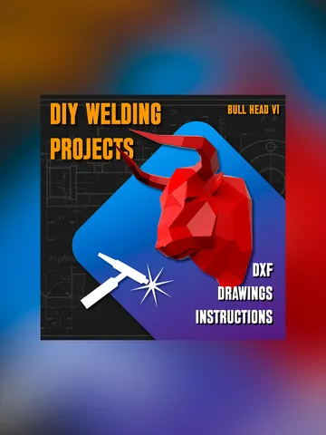 Welding Project Plans Drawings Bull Head (v1) (DXF, PDF) $69.00