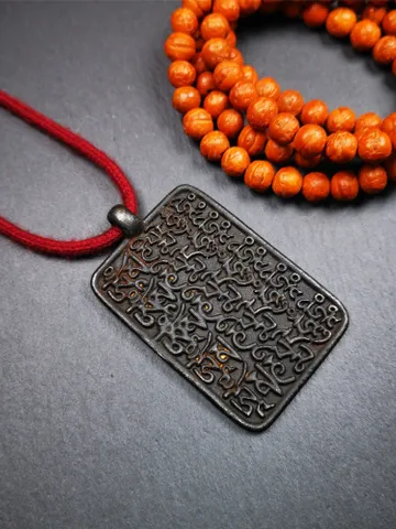 Gandhanra Handmade Tibetan Buddhist Amulet,Om Badge Pendant, Mantra of Om Mani Padme Hum, Made of Copper,2.52&quot; $49.99