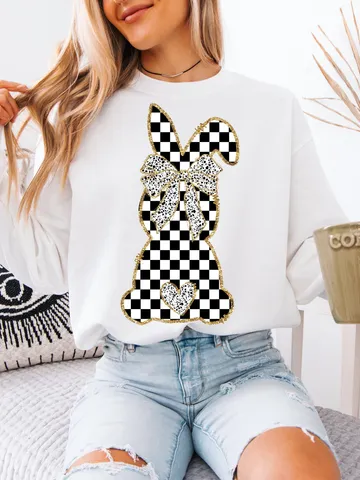 Glitter Easter Bunny Coquette PNG | Easter Day Png | Happy Easter Png | Easter Brushstroke Png | Girls Easter | Bunny Ears | Jesus Easter $3.62
