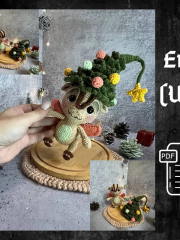 PDF Crochet Pattern Xmas Dragon, Christmas Crochet Pattern, Animal Crochet, Amigurumi Crochet Ornament Christmas baby Animal Christmas Decor $10.80