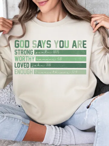 God says you are Lucky png, Jesus St. Patrick's png, lucky doodle png, christian St. Patrick's png, trendy St. Patrick's bible verse png $4.46