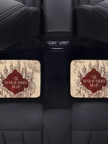 Marauders Map Harry Potter Back Car Floor Mats Set of 2 $54.00