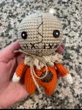 Crochet Spirit Sam, Halloween dolls $35.00