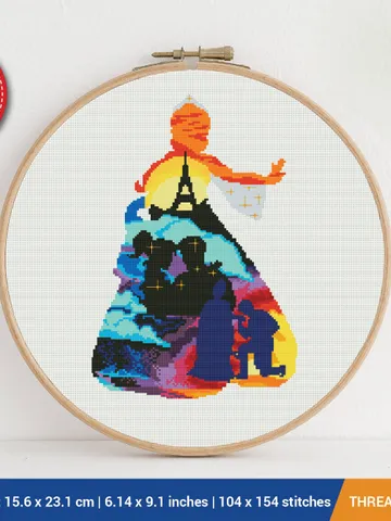 Anastasia Cross stitch pattern | Embroidery Pattern | Instant Download | Embroidery Designs $6.80