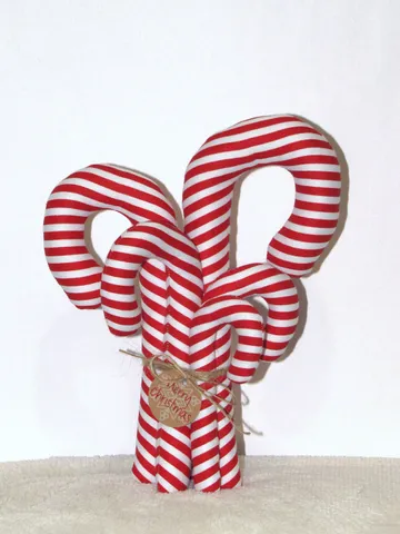 Christmas Candy Cane Sewing Pattern, Stuffed Ornaments PDF Pattern, Easy to follow DIY E-Pattern and Tutorials, Christmas Decoration to sew $6.00