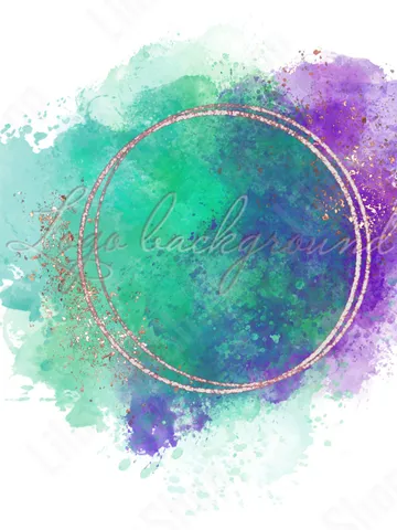 Green and purple Logo Background Png Turquoise purple logo design Purple watercolor logo design Purple gold confetti logo instant download $2.85
