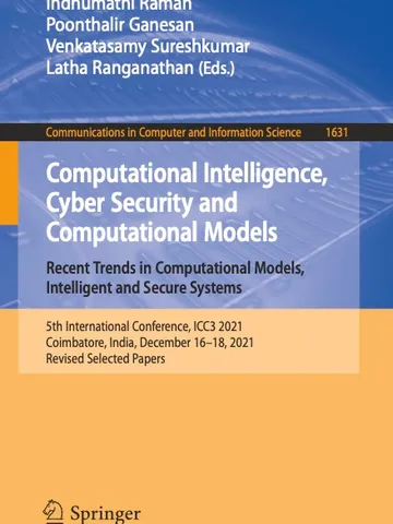 Computational Intelligence, Cyber Security and Computational Models Digital Download Ebook PDF $3.99