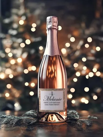 Personalized Prosecco Label Personalized Champagne sticker; Editable & Printable fun novelty gift Birthday, Christmas, gift for her $9.42