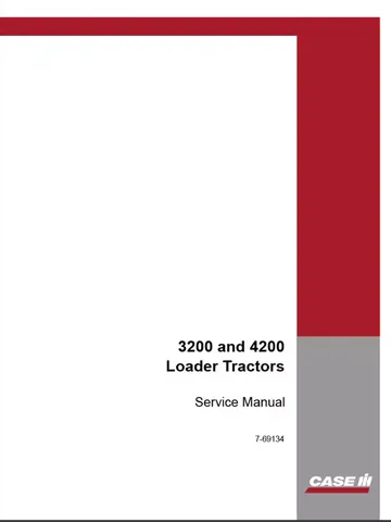 Case IH 3200,4200,3220,3230,4210,4220,4230,4240 Tractor Service Manual