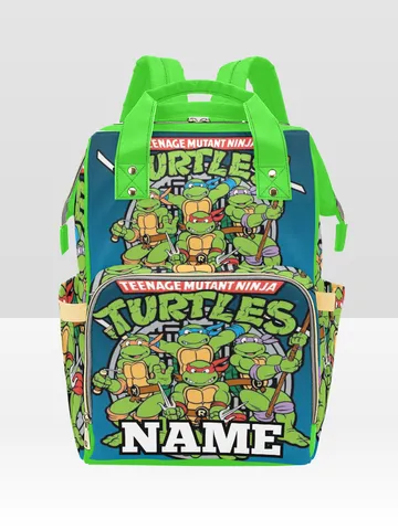 Custom NAME Ninja Turtles Diaper Bag Backpack $59.97