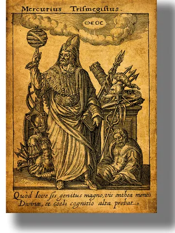 Occult portrait of Hermes Mercurius Trismegistus. $21.00