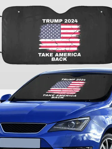 Trump 2024 Take America Back Car SunShade $39.97