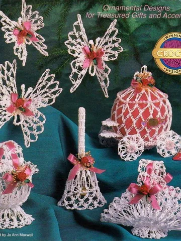 Victorian Memories 1 Christmas Ornaments Vintage Crochet Pattern PDF Christmas Tree Toys Crochet $3.00